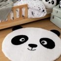 Round panda rug with ears SMILE, Ø 100 cm Round panda rug with ears SMILE, Ø 100 cm