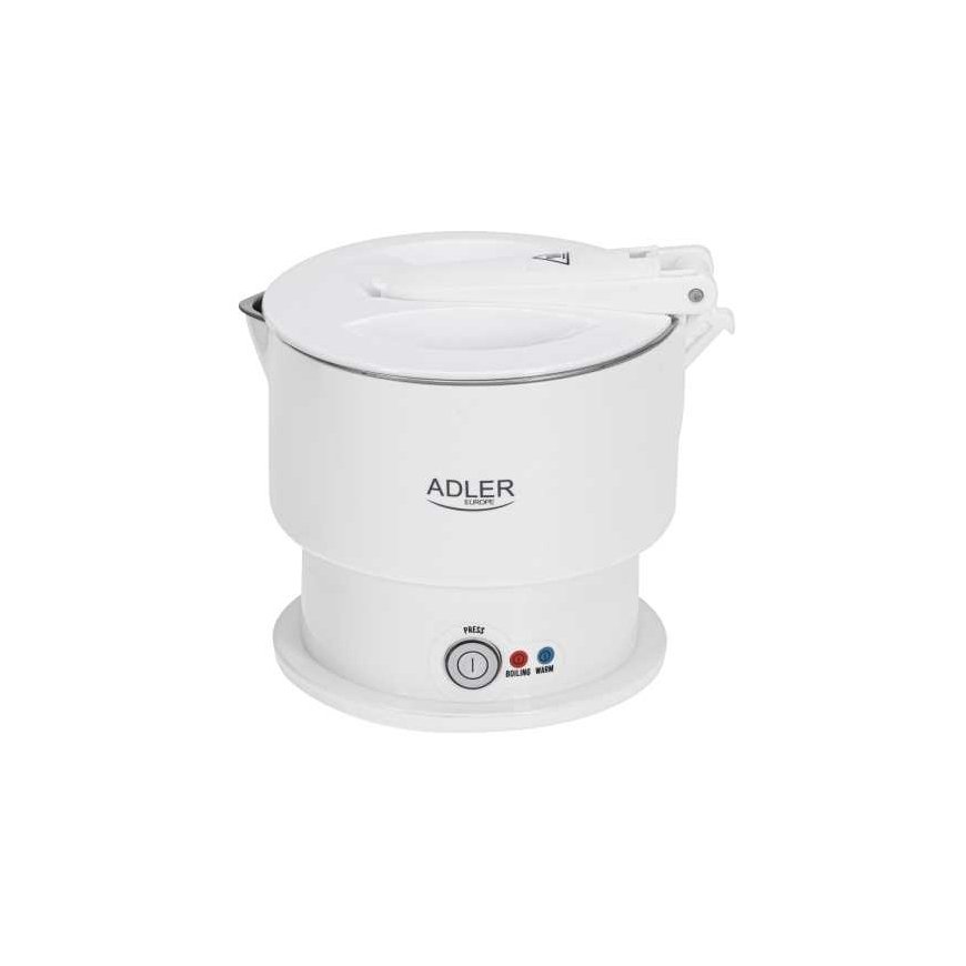 Adler AD 1377 Baltas Virdulys silikonowy 0,6 l ? turistinis – 2