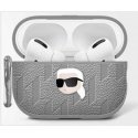 Karl Lagerfeld Monogram Karl Head Case for AirPods 4 silver Karl Lagerfeld Monogram Karl Head Case for AirPods 4 silver