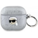 Karl Lagerfeld Monogram Karl Head Case AirPods 4:lle hopea Karl Lagerfeld Monogram Karl Head Case AirPods 4:lle hopea