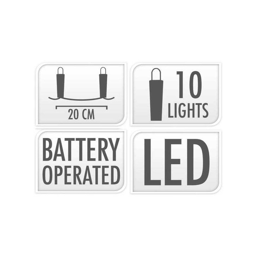 ProGarden Light garland, 10 rattan lights – 2
