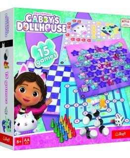 TREFL GABBY´S DOLLHOUSE Комплект настольных игр 15 в 1