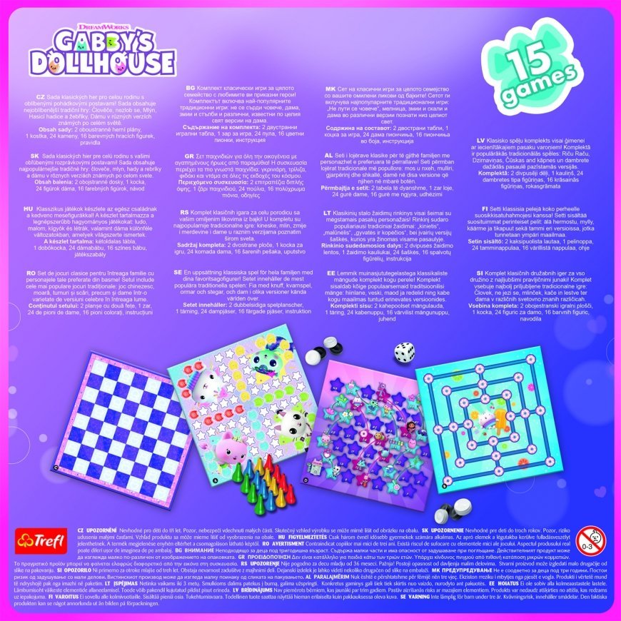 TREFL GABBY´S DOLLHOUSE 15 in 1 Galda spēle – 2