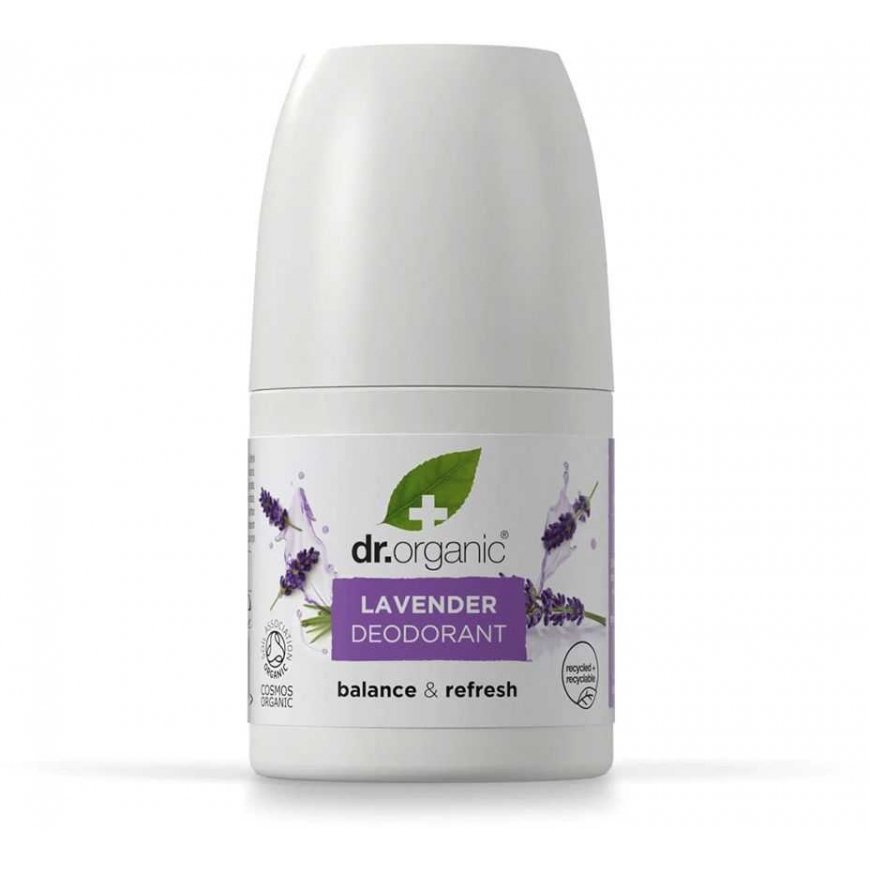 Dr Organic Lavender Dezodorantas Roll On, 50 ml