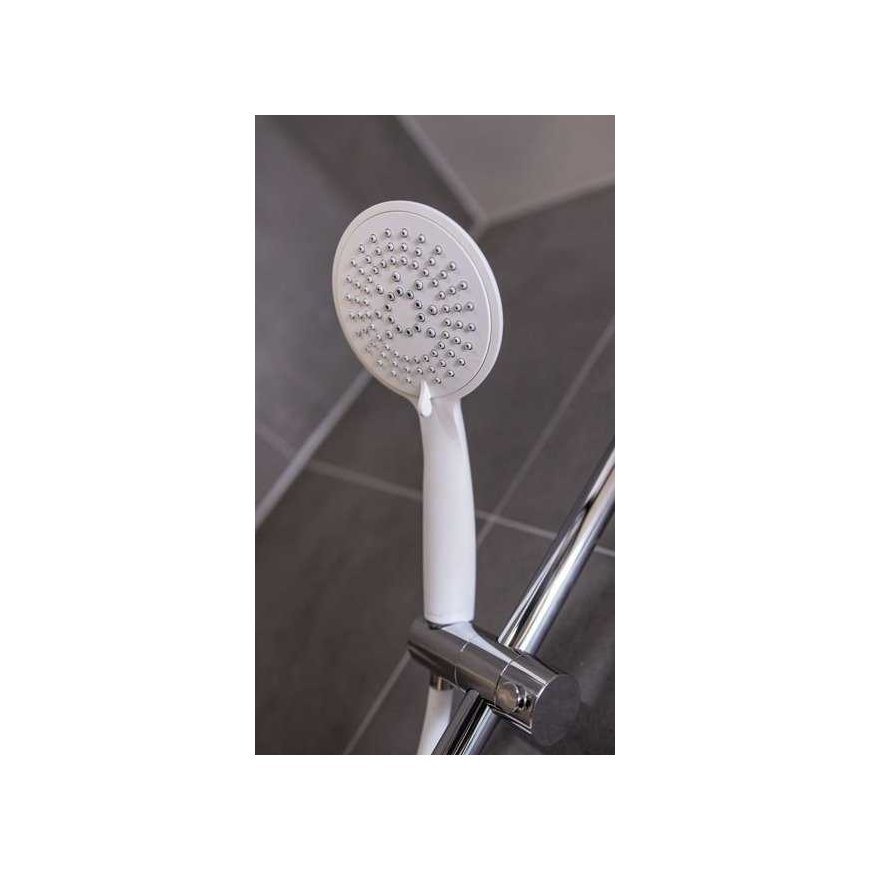 WENKO Young Line shower head Ø 11 cm, 5 sprays, white – 4