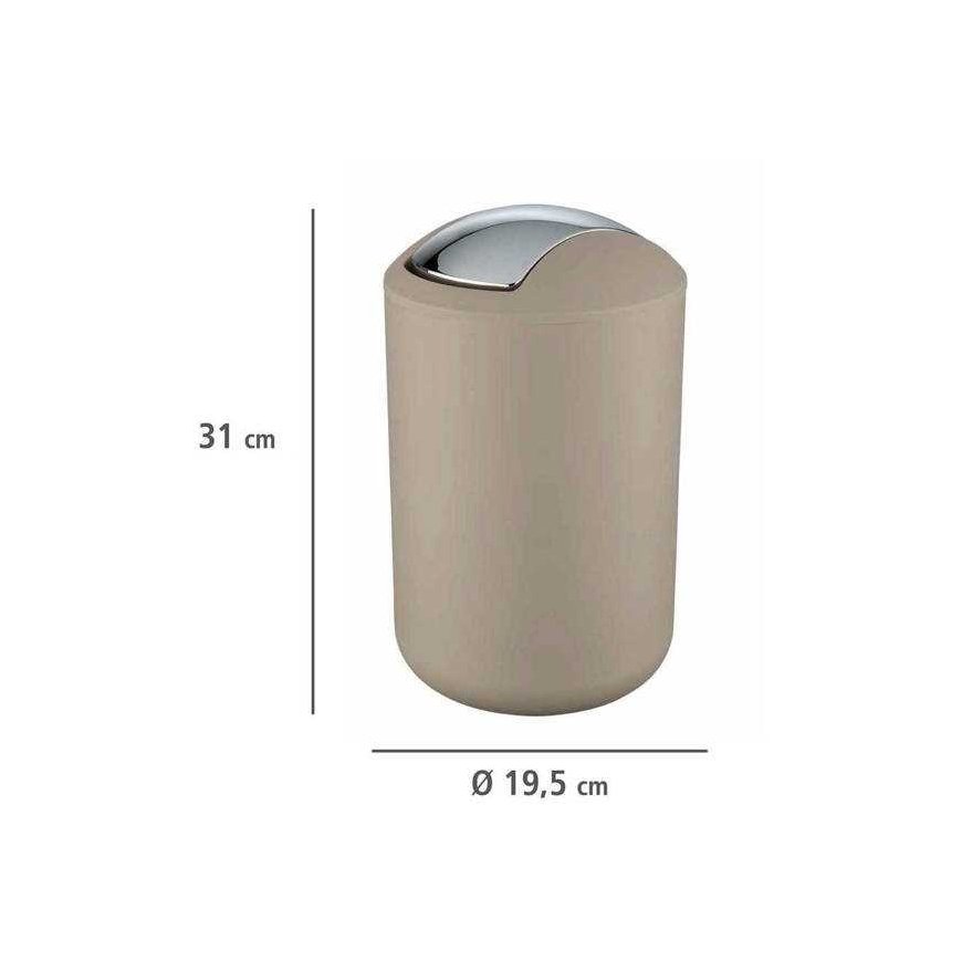 Roskakori BRASILIA, beige - 6,5 l, WENKO – 2