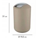 Roskakori BRASILIA, beige - 6,5 l, WENKO Roskakori BRASILIA, beige - 6,5 l, WENKO
