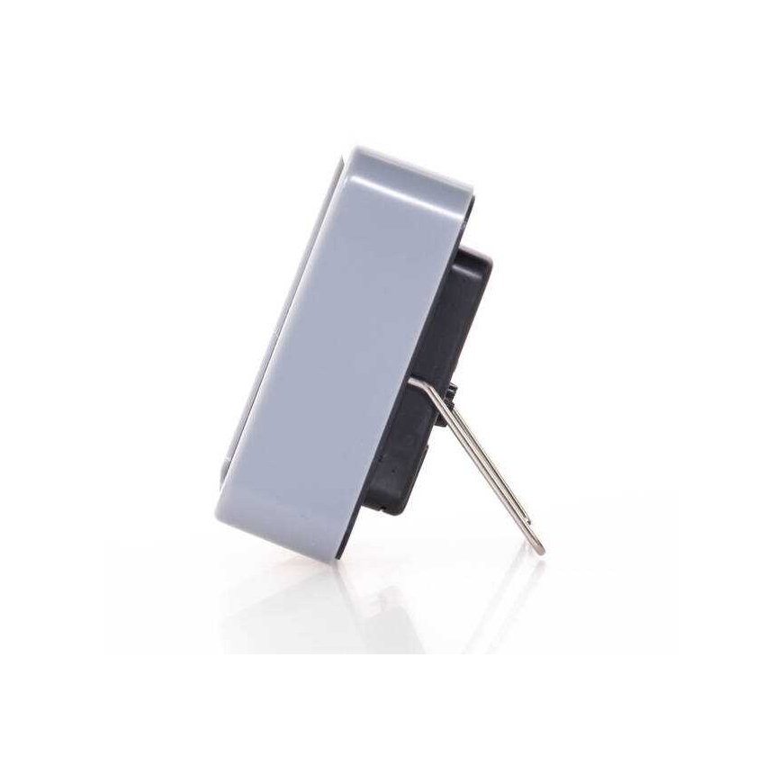 Quartz Tylus stalinis laikrodis miegamajam, kvarcinis žadintuvas, pilkas – 3