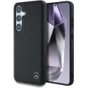 Case Mercedes Leather Horizontal Debossed Curves MagSafe for Samsung Galaxy S25 black Case Mercedes Leather Horizontal Debossed Curves MagSafe for Samsung Galaxy S25 black