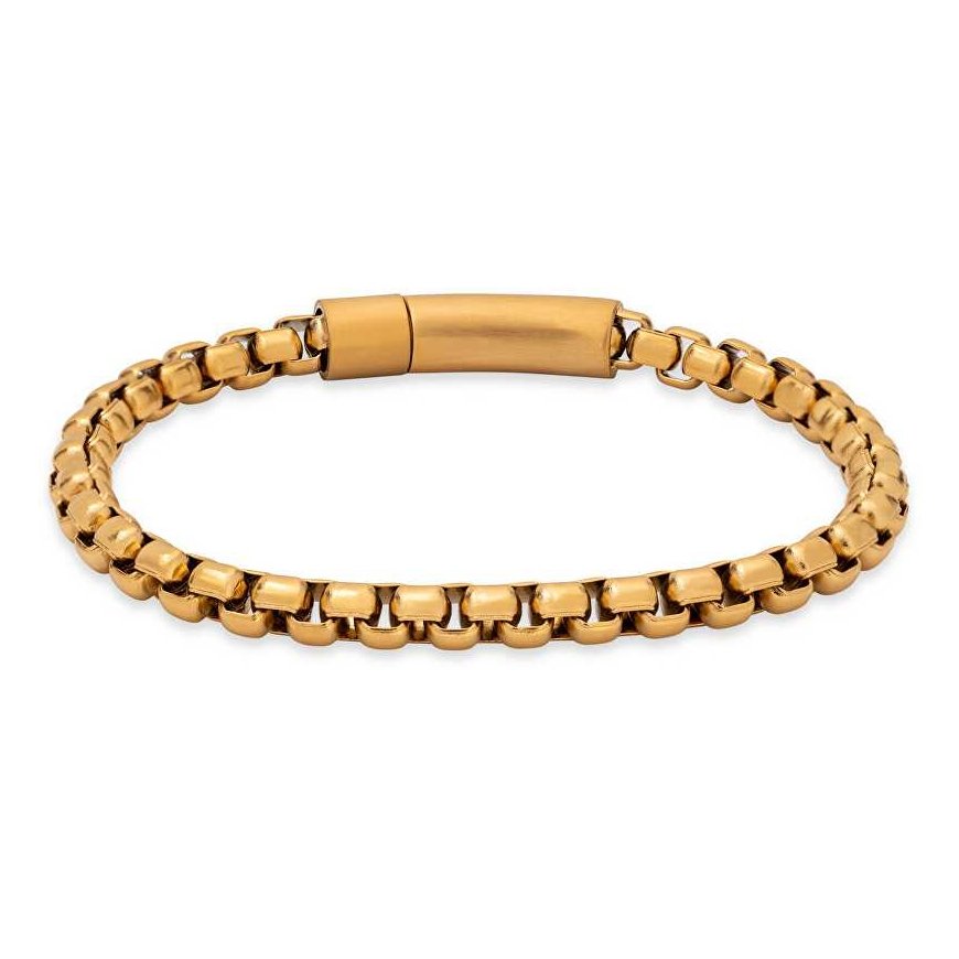 Troli Modern gold-plated steel bracelet Kostka/Venezia