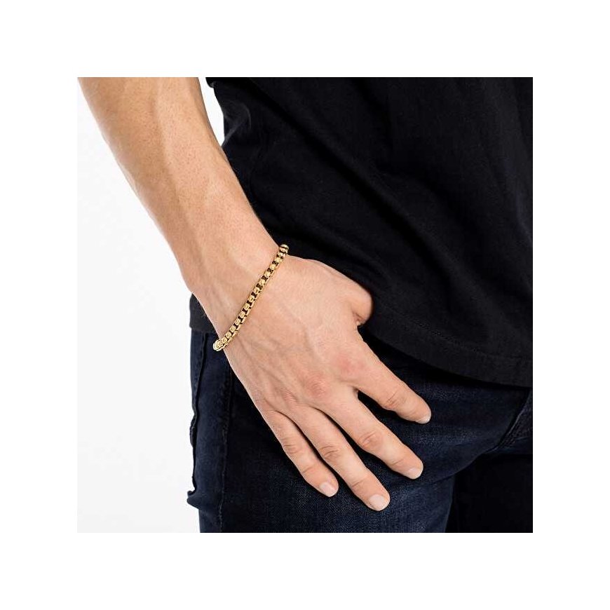 Troli Modern gold-plated steel bracelet Kostka/Venezia – 3