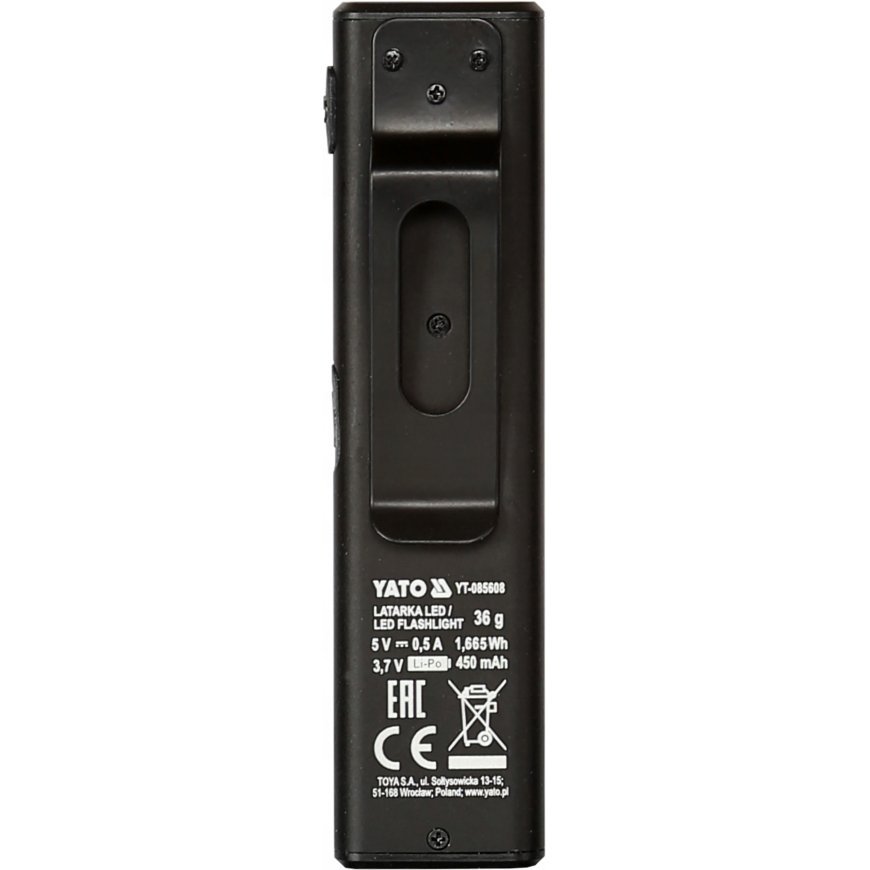 YATO FLASHLIGHT ROBOCZA MINI SLIM 500LM