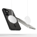 Case Tech-Protect Magmat Magsafe for Galaxy S25 transparent black Case Tech-Protect Magmat Magsafe for Galaxy S25 transparent black