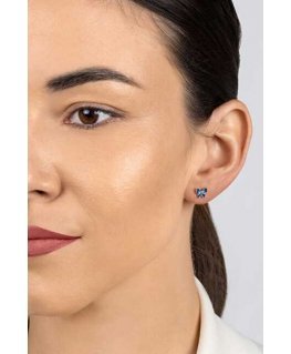 Brilio Silver Charming silver earrings Butterflies EA1104WB