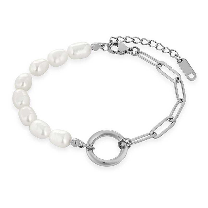 Troli Charming steel bracelet with pearls TO3942