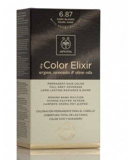 Pysyvä hiusväri Apivita MY COLOR ELIXIR, 6,78 Dark Blonde Pearl Sand