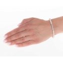 Silvego flexible pearl bracelet Noya with silver decor LPS19222BW Silvego flexible pearl bracelet Noya with silver decor LPS19222BW