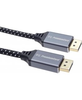 PREMIUMCORD Cable DisplayPort 1.4 connection cable, metal and gold-plated connectors, 3 m