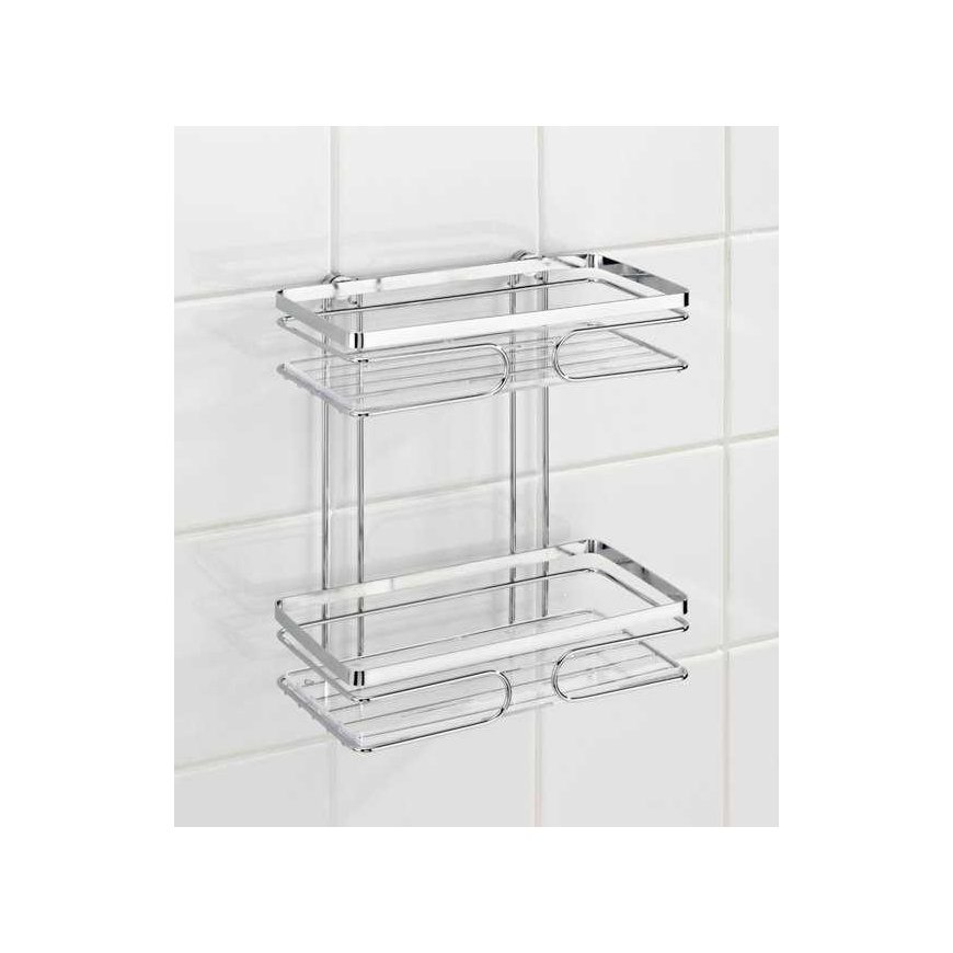 Unit Wenko Premium 20410100 Wall shelf with 2 stainless steel shelves – 5