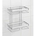 Unit Wenko Premium 20410100 Wall shelf with 2 stainless steel shelves Unit Wenko Premium 20410100 Wall shelf with 2 stainless steel shelves