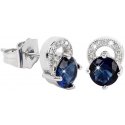 Troli Beautiful, shiny earrings with blue crystals Troli Beautiful, shiny earrings with blue crystals