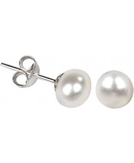 Jwl Luxury Pearls Earrings made of real white pearls