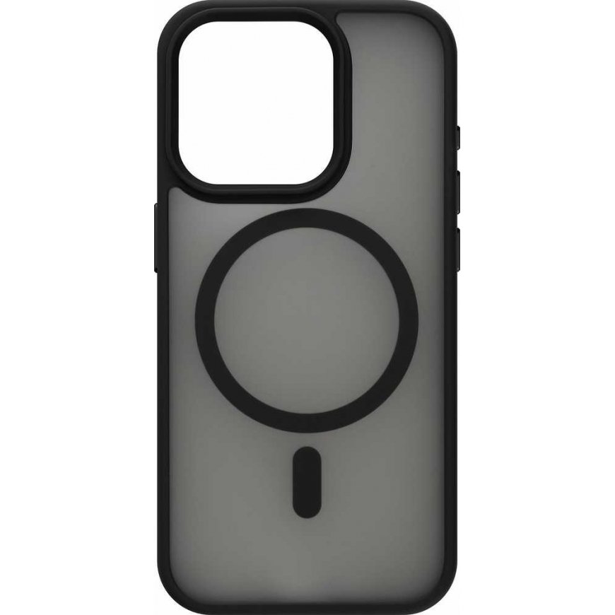 Case FoneKit Magnetic Soft Touch - compatible, Samsung Galaxy S24 Ultra, black/harmaa