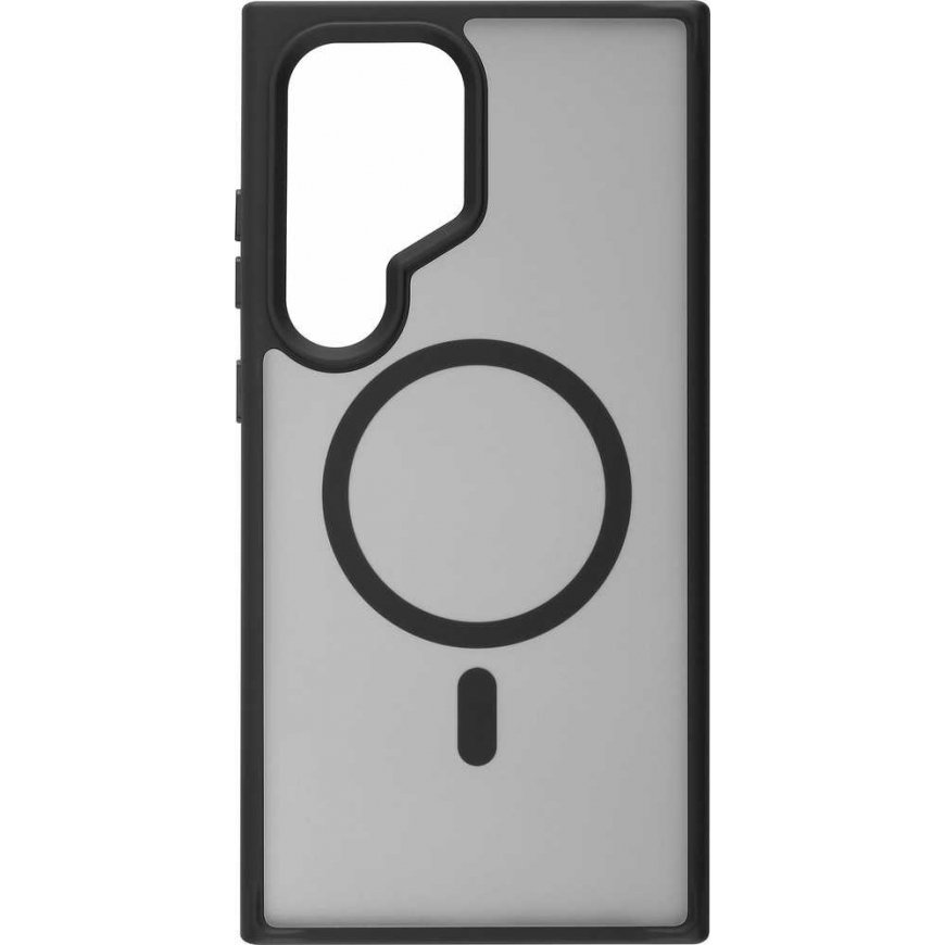 Case FoneKit Magnetic Soft Touch - compatible, Samsung Galaxy S24 Ultra, black/harmaa – 3