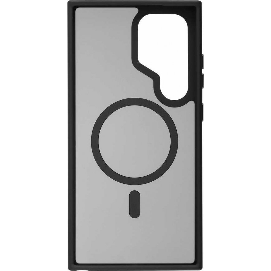 Case FoneKit Magnetic Soft Touch - compatible, Samsung Galaxy S24 Ultra, black/harmaa – 4
