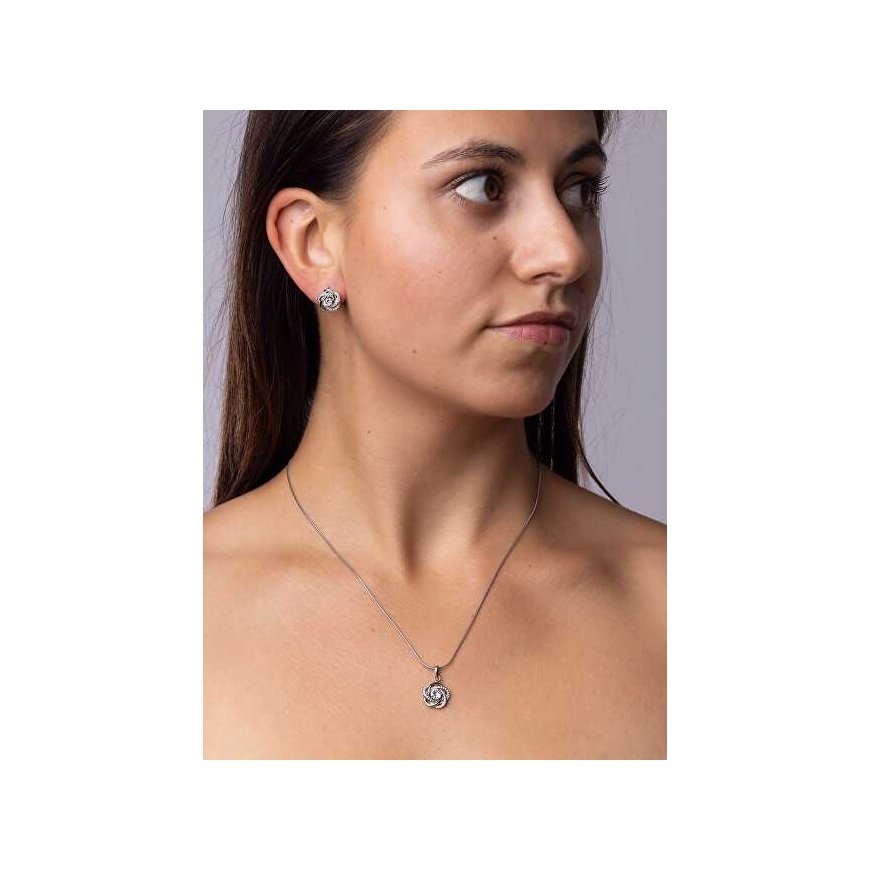 Silvego Silver korusetti zirkoneilla Rosalyn JJJS0088 (korvakorut, riipus) – 2