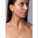Silvego Silver jewelry set with zircons Rosalyn JJJS0088 (earrings, pendant) Silvego Silver jewelry set with zircons Rosalyn JJJS0088 (earrings, pendant)