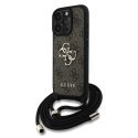 Guess PU 4G Metal Logo Crossbody Strap Case for Apple iPhone 16 Pro Max Guess PU 4G Metal Logo Crossbody Strap Case for Apple iPhone 16 Pro Max
