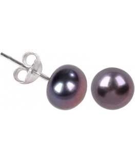 Jwl Luxury Pearls Korvakorut aidoista metallisinisistä helmistä