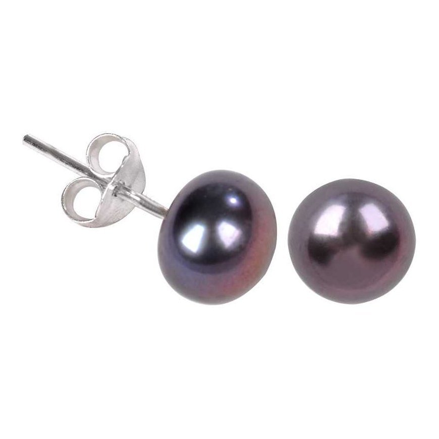 Jwl Luxury Pearls Auskarai iš tikro metalo mėlynumo perlų