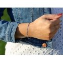 Agate Mineral Bracelet with Sodalite Beads POL-B16/21L Agate Mineral Bracelet with Sodalite Beads POL-B16/21L