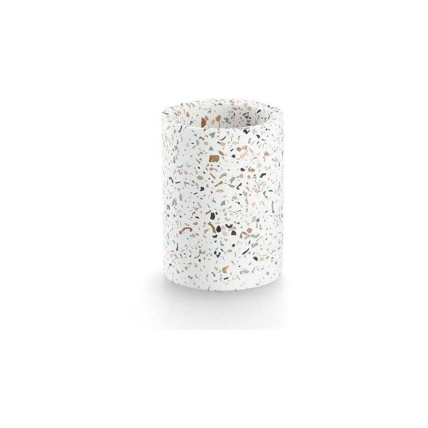 Zeller TERRAZZO toothbrush cup, Ø 8.2 cm