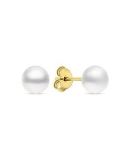 Brilio Silver Brilio silver charming gold-plated earrings with real pearls EA585/6/7/8Y