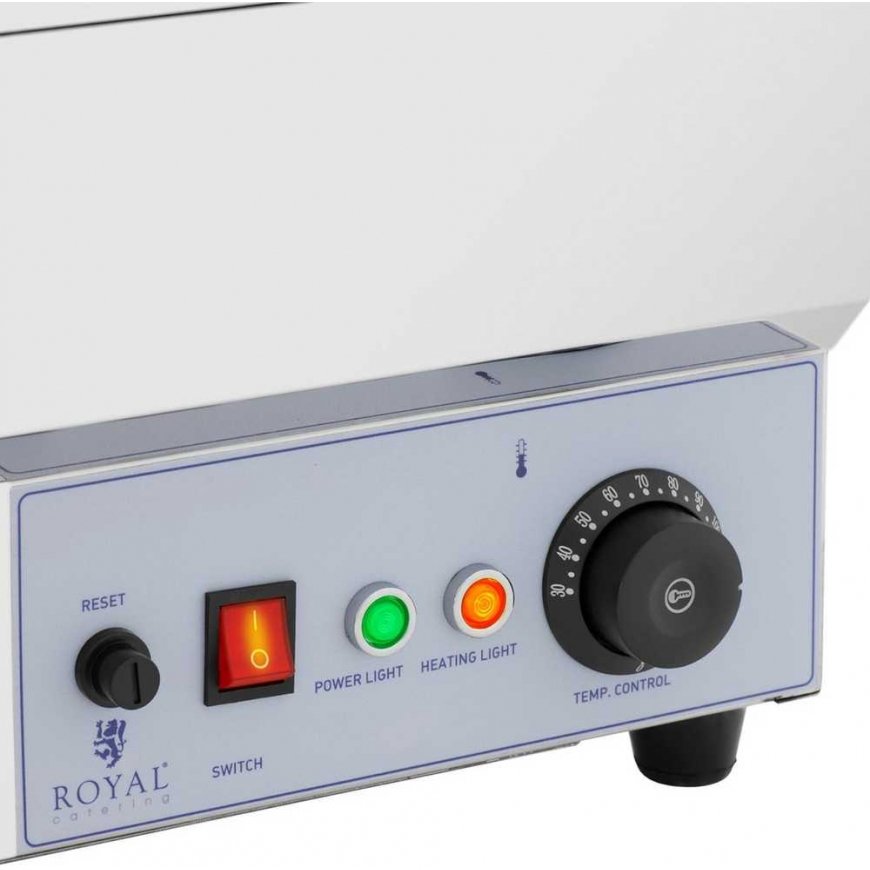 Royal Catering Bain marie sähkökiuas suklaafondue-keittoasema 1500 W 2 x 7 l – 3
