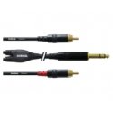 Cordial CFY 1.5 VCC garso kabelis 1,5 m 2 x RCA 6.35mm Juoda Cordial CFY 1.5 VCC garso kabelis 1,5 m 2 x RCA 6.35mm Juoda