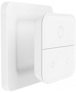 Eglo Connect. Z Wall Switch features a plastic structure in a white finish