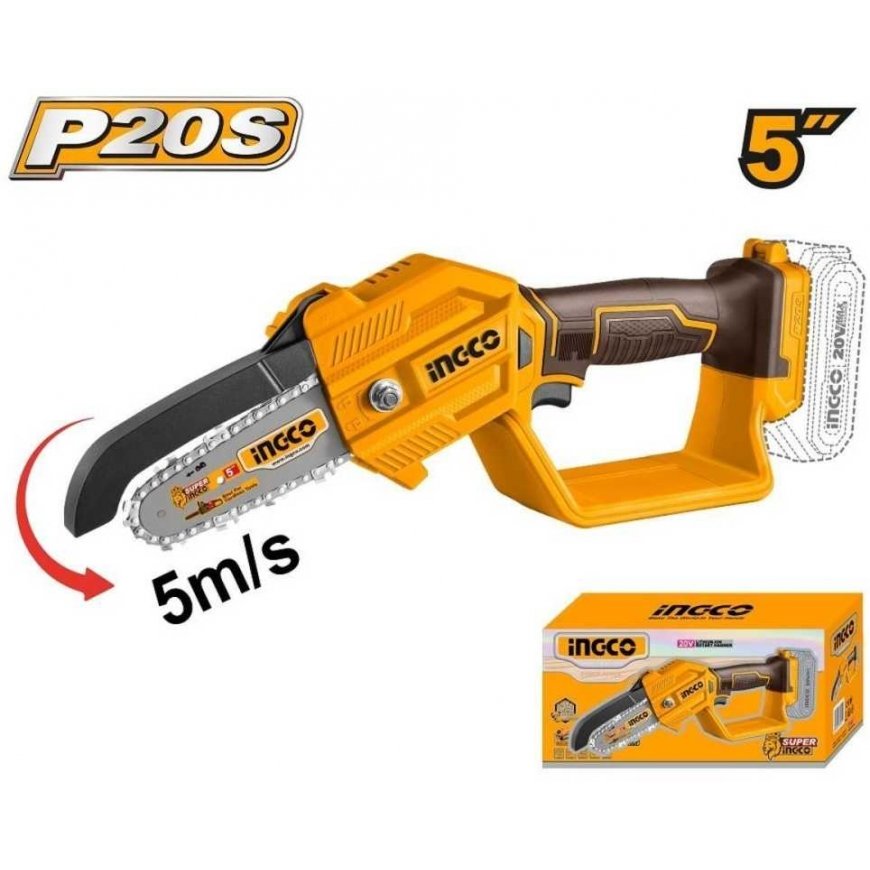 Grandininis pjūklas Ingco CGSLI2058 cordless mini chainsaw without battery and charger – 2