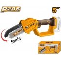 Grandininis pjūklas Ingco CGSLI2058 cordless mini chainsaw without battery and charger