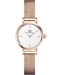 Daniel Wellington Petite Mini 19 Melrose RG valkoinen kello DW00100744