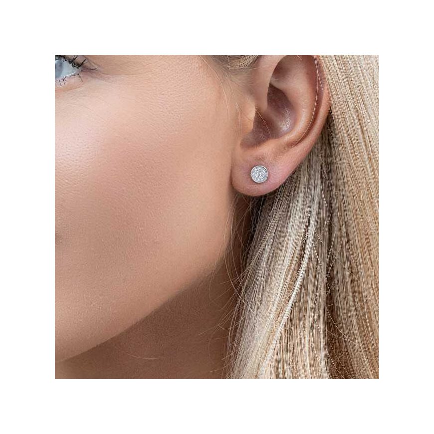 Again Jewelry Silver Stud Earrings with Cubic Zirconia AJNS0021 – 4