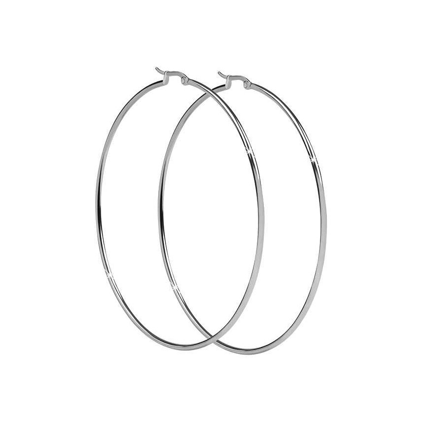 Troli Timeless Steel Hoop Earrings