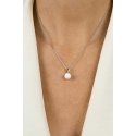 Brilio Silver Brilio Silver Modern silver pendant with white synthetic opal PT110W Brilio Silver Brilio Silver Modern silver pendant with white synthetic opal PT110W