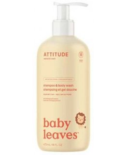 Attitude Children´s body soap and Šampūnas with the scent of pear juice Baby Leaves (Šampūnas & Kūno prausiklis) 473 473ml šampū