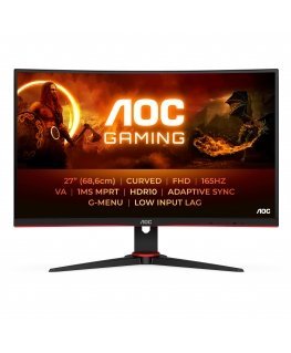 AOC G2 C27G2E/BK PC lamekuvar 68,6 cm (27") 1920 x 1080 pikslit Full HD Must, Punane