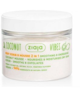 Ziaja Coconut y Orange Vibes Exfoliante Corporal y Mousse 2 En 1, 270 ml