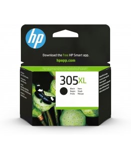 HP Оригинальный струйный картридж увеличенной емкости 305XL, черный